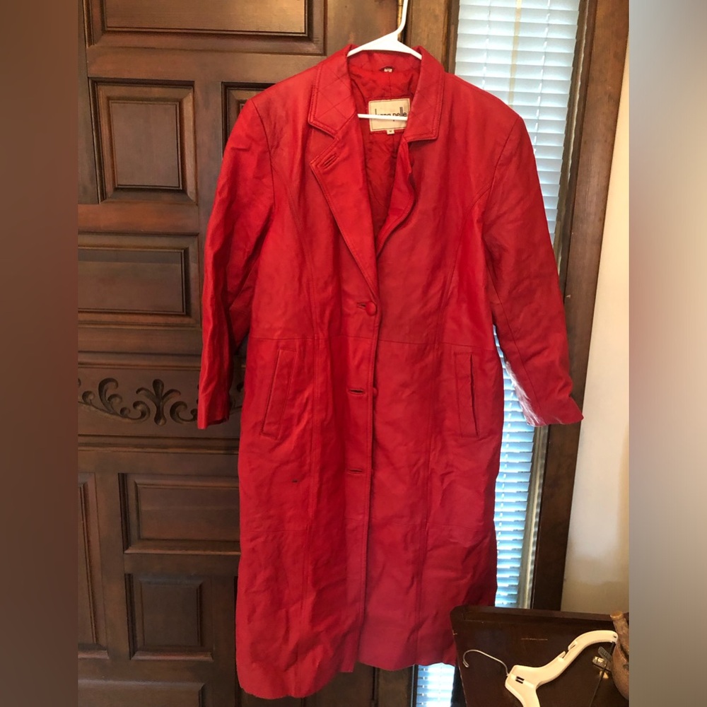 Donna Pelle leather coat vintage